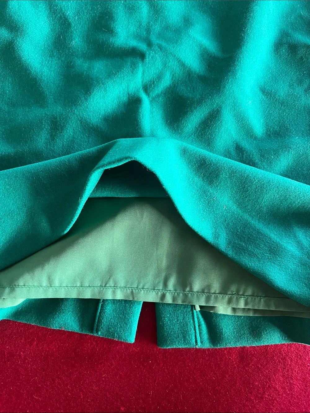 J. Crew Teal Wool Pencil Skirt